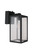 Harris 1 Light 15.63" Outdoor Lantern in Textured Black w/ Photocell, Dusk-to-Dawn, & GFCI