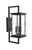 Jordan 3 Light Outdoor Wall Lantern in Textured Black