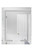 24" x 30" Front/Inside Lit LED Mirror Medicine Cabinet, Night Light, 3000-5000K, in White