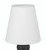 Gloria 1 Light Table Lamp in Flat Black/Satin Brass