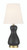 Gloria 1 Light Table Lamp in Flat Black/Satin Brass