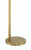 Keeva 1 Light Floor Lamp in Satin Brass