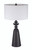 Travis 1 Light Table Lamp in Dark Wood