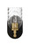 Council 1 Light Wall Sconce in Flat Black/Satin Brass (Clear Swirl Texture Glass)