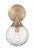 Reflection 1 Light Wall Sconce in Premium Bronze