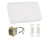 Builder Chime Kit in White w/ 2 Illuminated White Buttons and T1630 Transformer