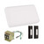 Builder Chime Kit in White w/ 2 Illuminated Black Buttons and T1630 Transformer