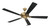 Eos 60" 5-Blade Ceiling Fan in Satin Brass w/ Brushed Nickel/Greywood Blades; Light Kit Optional (Not Included)