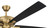 Eos 60" 5-Blade Ceiling Fan in Satin Brass w/ Brushed Nickel/Greywood Blades; Light Kit Optional (Not Included)
