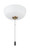 2 Light Bowl Light Kit in Satin Brass (White Frost Glass)