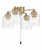 4 Light Light Kit in Satin Brass (Clear Glass)