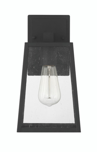 Dunn 1 Light Medium Outdoor Wall Lantern in Textured Black
