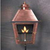 Atlas copper gas light with post mount