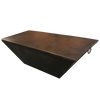 61" x 27" rectangle fire pit copper cover with oil rubbed bronze finish
