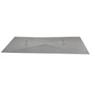 Stainless steel flat rectangle fire pit cover