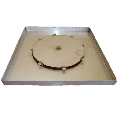 40" Square Fire Pit Pan Flame Creation