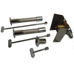 Manual valve kit with mounting bracket.  Includes: stainless steel bracket, brass valve, decorative valve cover, key.