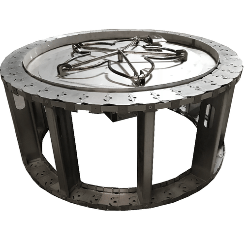 42" Round Fire Pit Frame (Electronic Ignition Burner ...