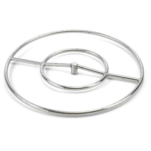 36" High Capacity Gas Fire Ring Flame Creation