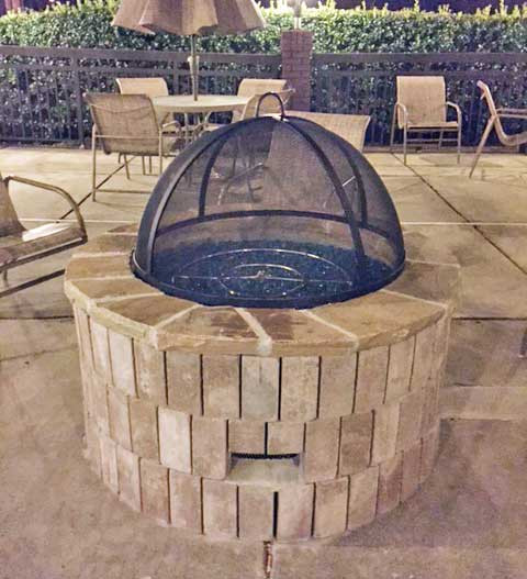 Fire Pit Mesh Screen Flame Creation