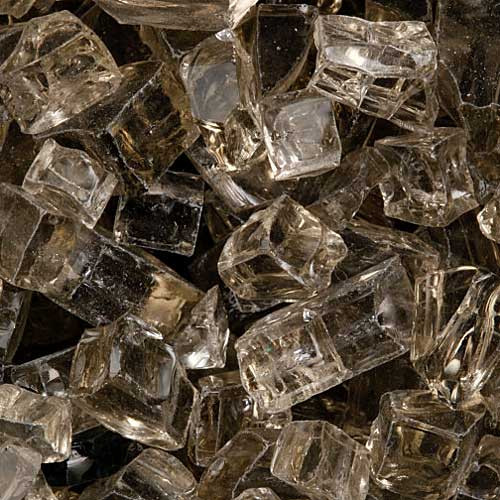 Large Bronze Fire Glass Flame Creation