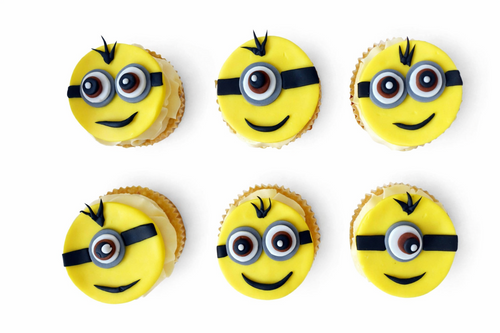 Minion Theme Cupcakes – Available in 6 or 12 Packs