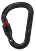 PETZL Attache Black Pear-Shaped Screw-Lock Carabiner