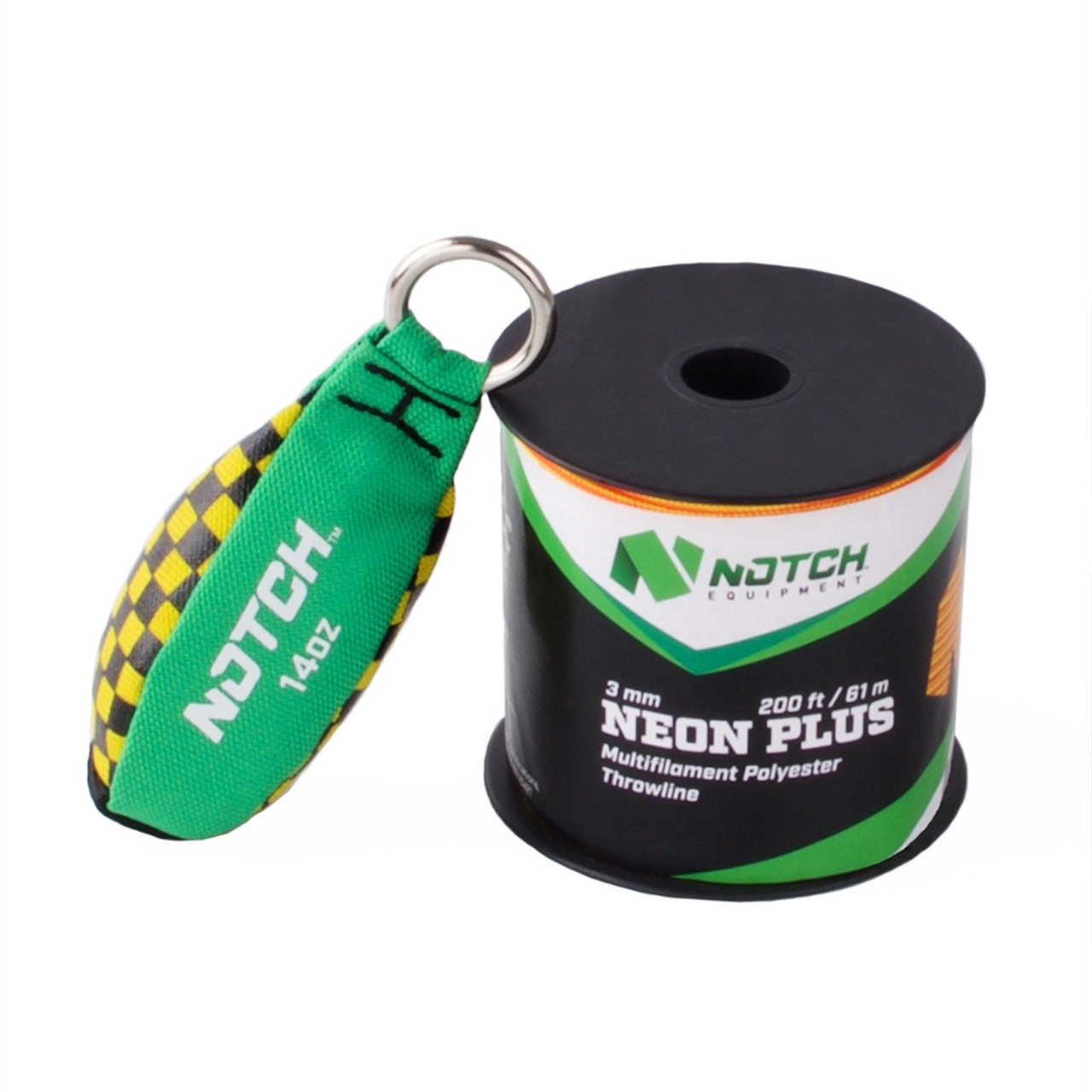 NOTCH 200' 3mm Neon Plus & 14oz Throweight Combo Set