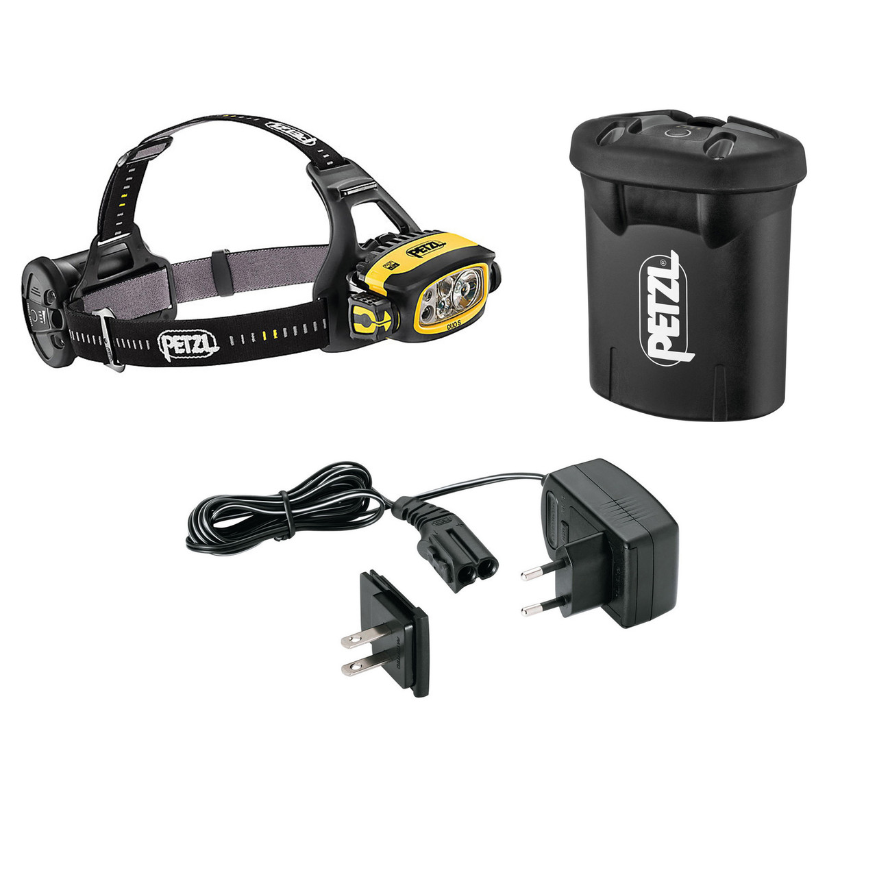 PETZL DUO S + Extra Battery + Wall Charger - Kit
