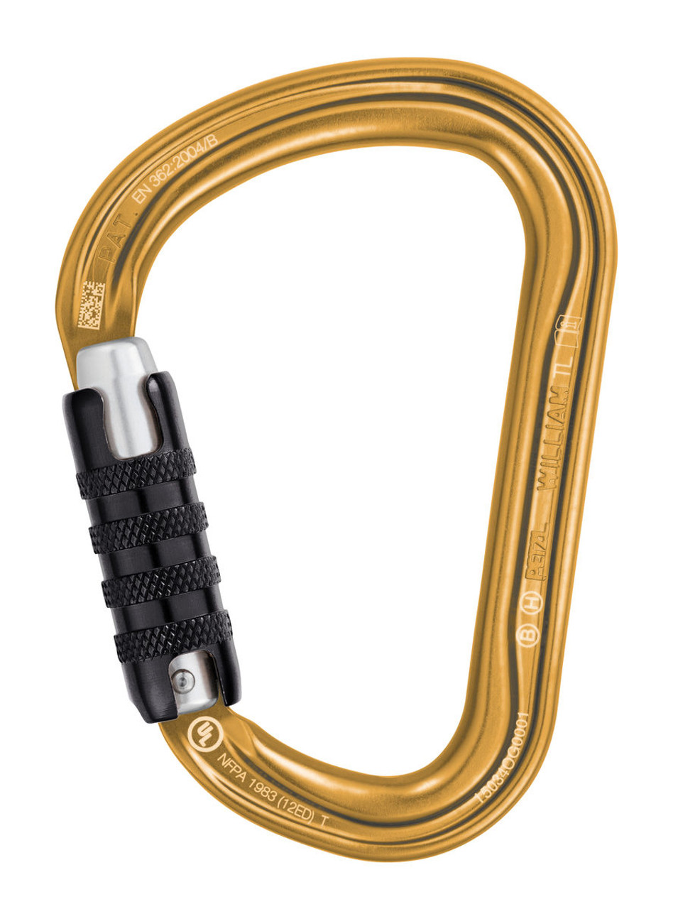 ATTACHE, Lightweight, compact, pear-shaped screw-lock carabiner - Petzl USA