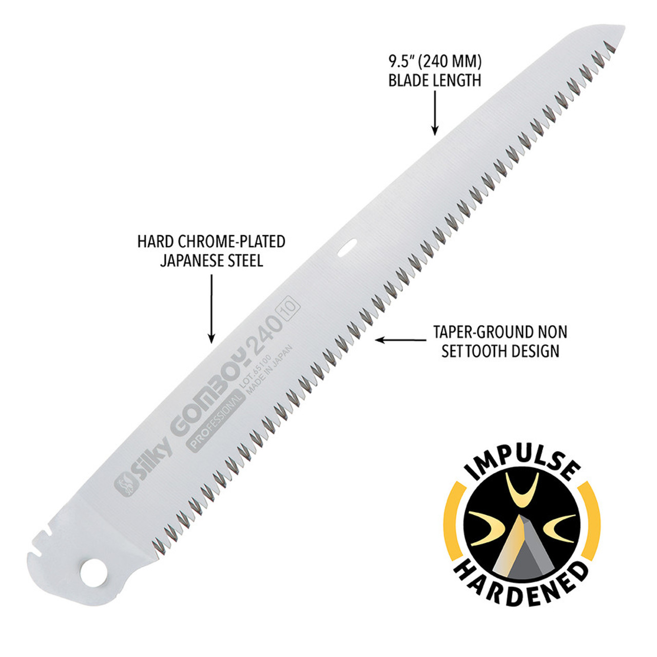 Silky Professional GOMBOY 240mm Medium Teeth Folding Saw