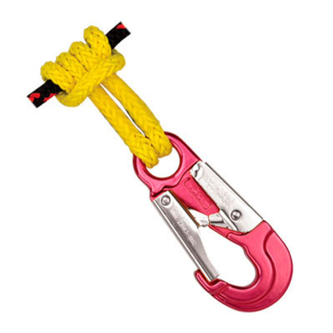 Rope Logic Prusik w/ Aluminum Snap Hook 3/8" x 22"  YELLOW Tenex