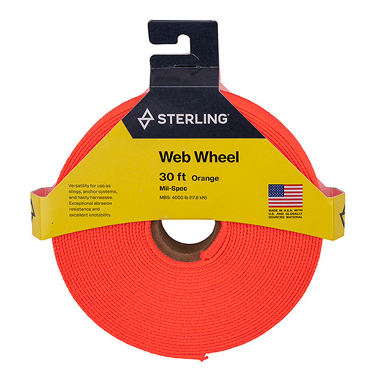 Sterling 1" Tubular Mil-Spec Webbing Wheel 30'