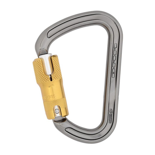 DMM Klettersteig ANSI Locksafe Large D-shaped Forged Aluminum Carabiner