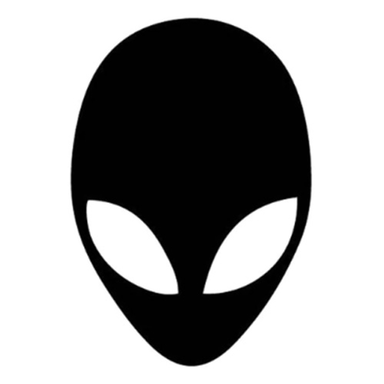 Black Alien Head Vinyl Car Decal Stickers The Ufo Congress Store