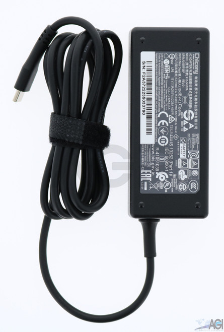 UL Certified ODM 45W USB-C AC ADAPTER *POWER CORD NOT INCLUDED* (HP model compatible)