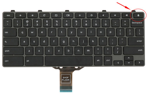 DELL 3110 (2-in-1) (TOUCH) / 3120 (2-in-1) (TOUCH) KEYBOARD WITH LOCK BUTTON