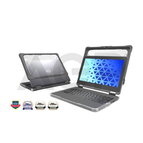 MAXCases Extreme Shell-FL for Dell 3100/3110/3120 Chromebook 2:1 Convertible 11.6" (Gray)
