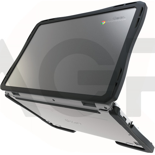 UZBL Rugged Hard Shell Air Style Case for Lenovo 100e / 100w Gen 4 (MTK) Chrome & Windows
