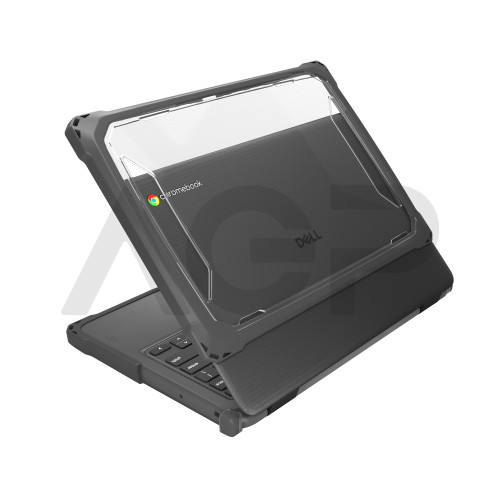 MAXCases Extreme Shell-F3 Chromebook Case for Dell Chromebook & Dell Pro 11" Clamshell (Model #CC11260/ #PE11260 / 2025)(Gray)