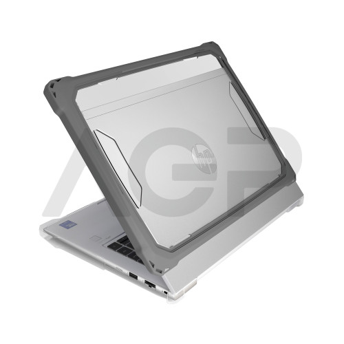 MAXCases Extreme Shell-FL3 Slide Chromebook Case for HP Fortis G1m Chromebook 11.6" Clamshell (MediaTek) (Gray/Slide-On Top, PC Bottom)