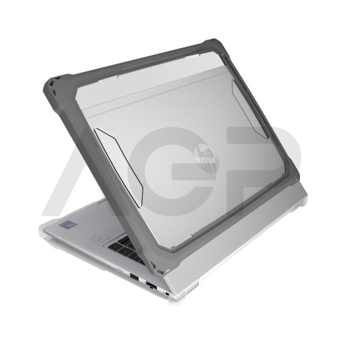MAXCases Extreme Shell-FL3 Slide Chromebook Case for HP Fortis G1m Chromebook 11.6" Flip 2:1 (MediaTek ) (Gray/Slide-On Top, PC Bottom)