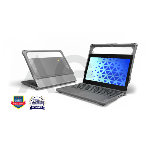 MAXCases Extreme Shell-F3 Chromebook Case for Asus CR/CZ/BR 1104 11.6" & 1204 12.2" Clamshell and 2-in-1 Models (Gray)