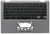 ACER R841T (TOUCH) PALMREST WITH KEYBOARD (WITHOUT TOUCHPAD)