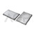 MAXCases Extreme Shell-F2 Slide Case for HP Fortis X360 G3/G5 /  HP X360 G3/G4 Chromebook 2:1 11.6" (Gray/Clear)