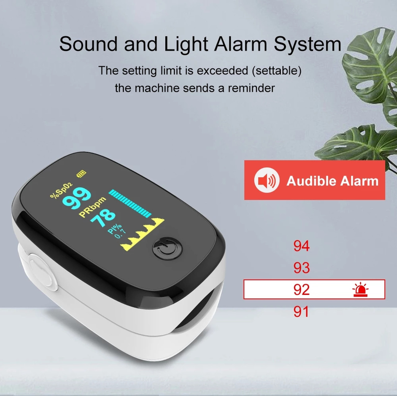 Pulse Oximeter with OLED Display - Free Storage Case!