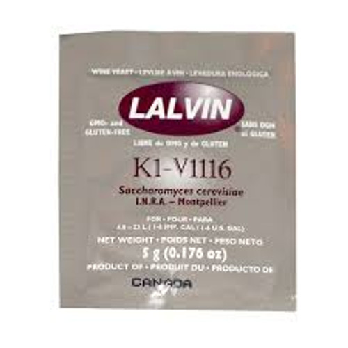 Lalvin K1V-1116 Wine Yeast 5gm
