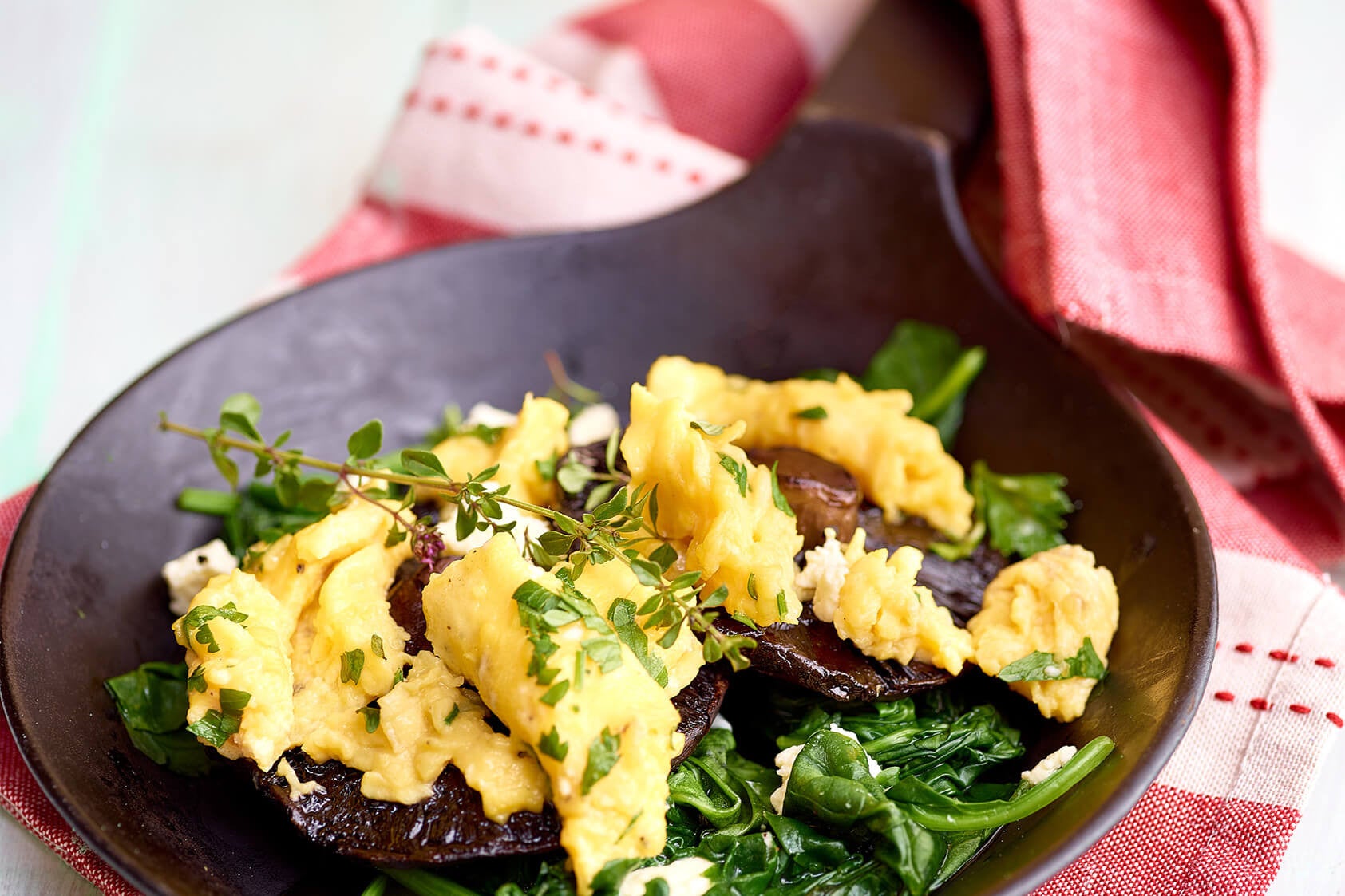 Scrambled Eggs with Greens & Mushrooms Recipe - BePure Wellness