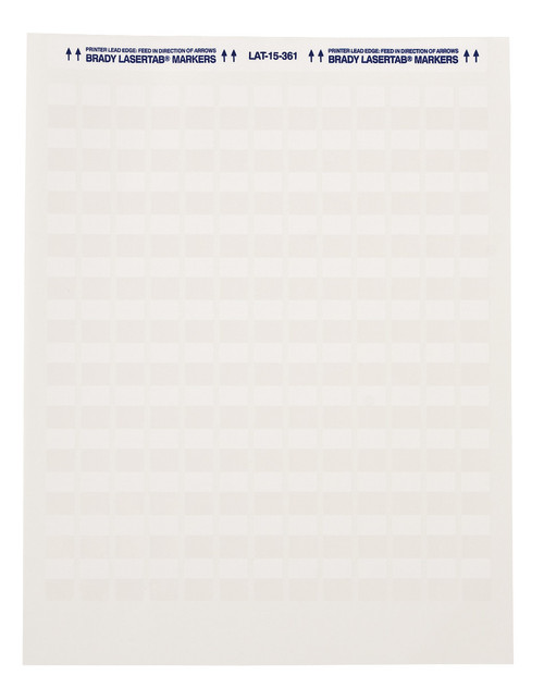 0.75" x 1.5" Brady Label (Pack of 19 Sheets) - LAT-51-361-1