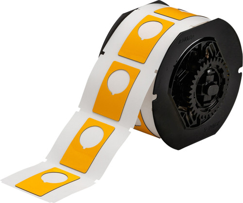 1.2" x 1.9" Brady Raised Panel Label (Yellow) (Cartridge of 180 Labels) - B30EP-168-593-YL